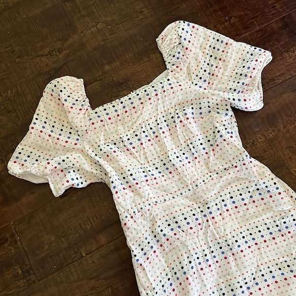 Loft Ann Taylor Rainbow Polka Dot Dress - Picture 2 of 7